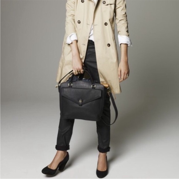 Madewell Handbags - Madewell Sloane black leather satchel purse hand bag crossbody.